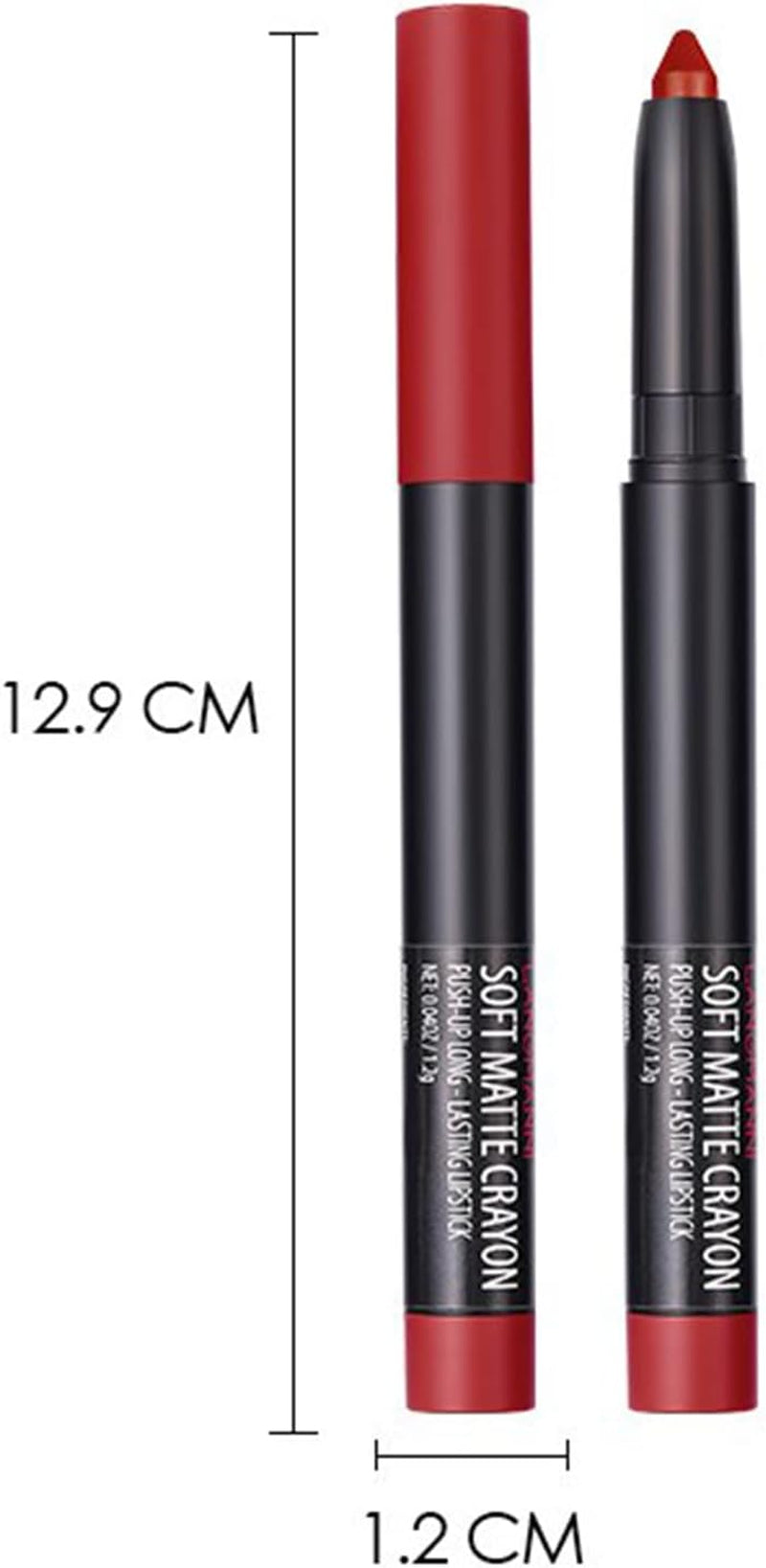 6 Pcs Matte Lipstick Set, Lip Liner Crayon Pencil, Nude Longwear Waterproof Long Lasting Soft Pen, Red Brown Lipstic Female Christmas Cosmetic Makeup Lip Gloss Kit for Women